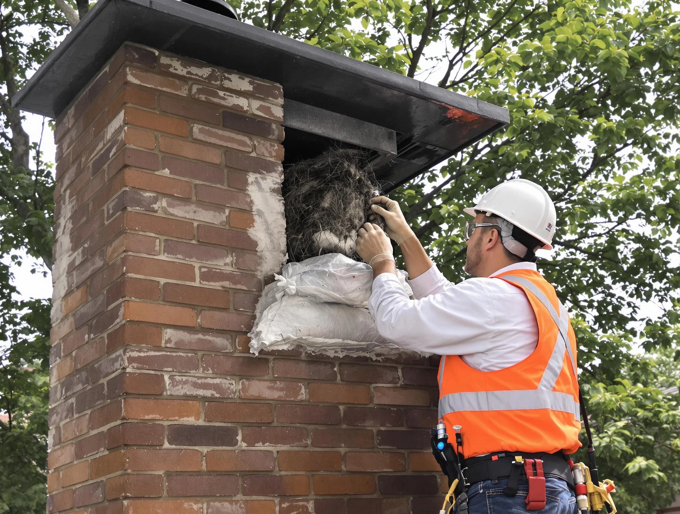 Humane removal of debris and animals by Norwood Chimney Sweep in Norwood, MA