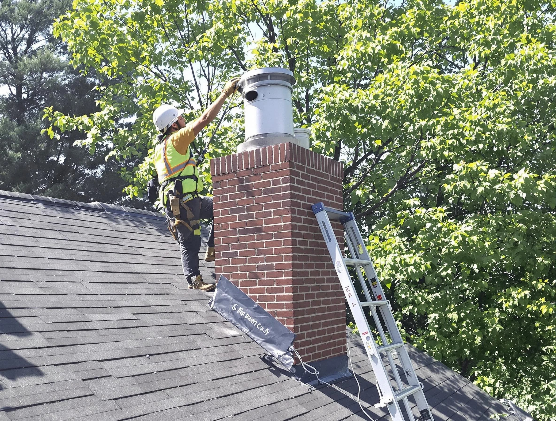 Chimney liner inspection by Norwood Chimney Sweep in Norwood, MA