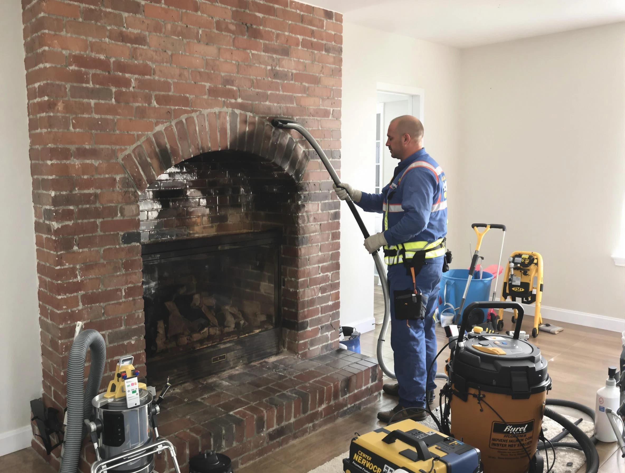 Norwood Chimney Sweep expert performing detailed chimney sweep in Norwood, MA