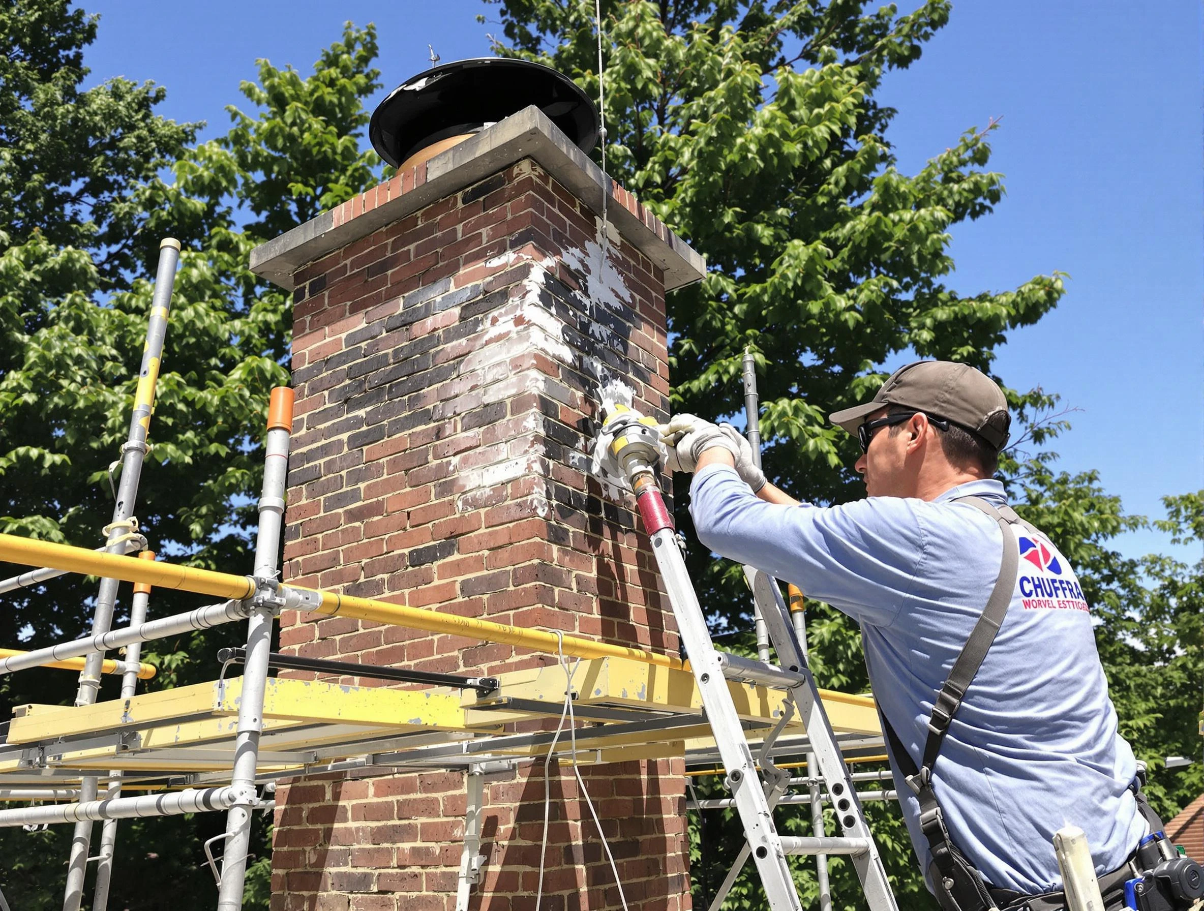 Structural chimney repair by Norwood Chimney Sweep in Norwood, MA