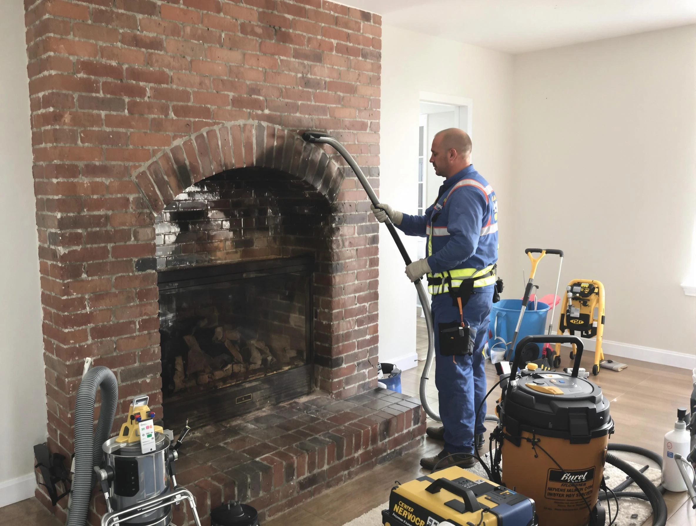 Norwood Chimney Sweep expert performing detailed chimney sweep in Norwood, MA